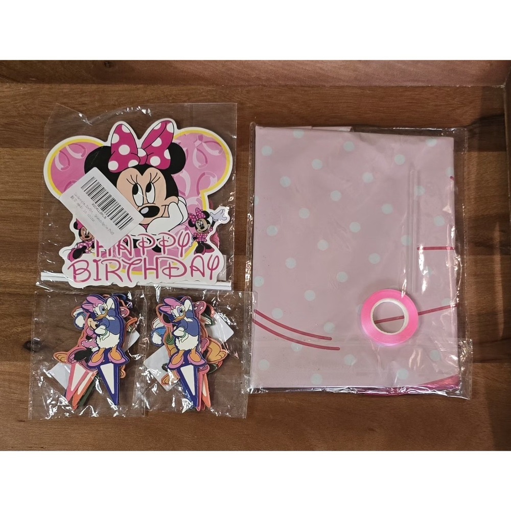 Minnie Mouse Birthday Party Supplies Balloons Decorations Cake Topper